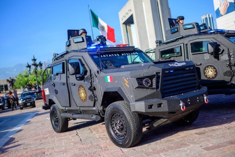 Black Mamba, vehículo táctico que opera en las fuerzas de seguridad de Nuevo León.