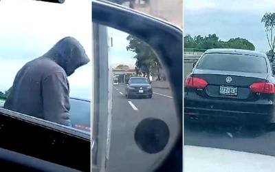 Padre e hijo intentan exhibir a montachoques, pero son baleados en la México-Pachuca [Video]