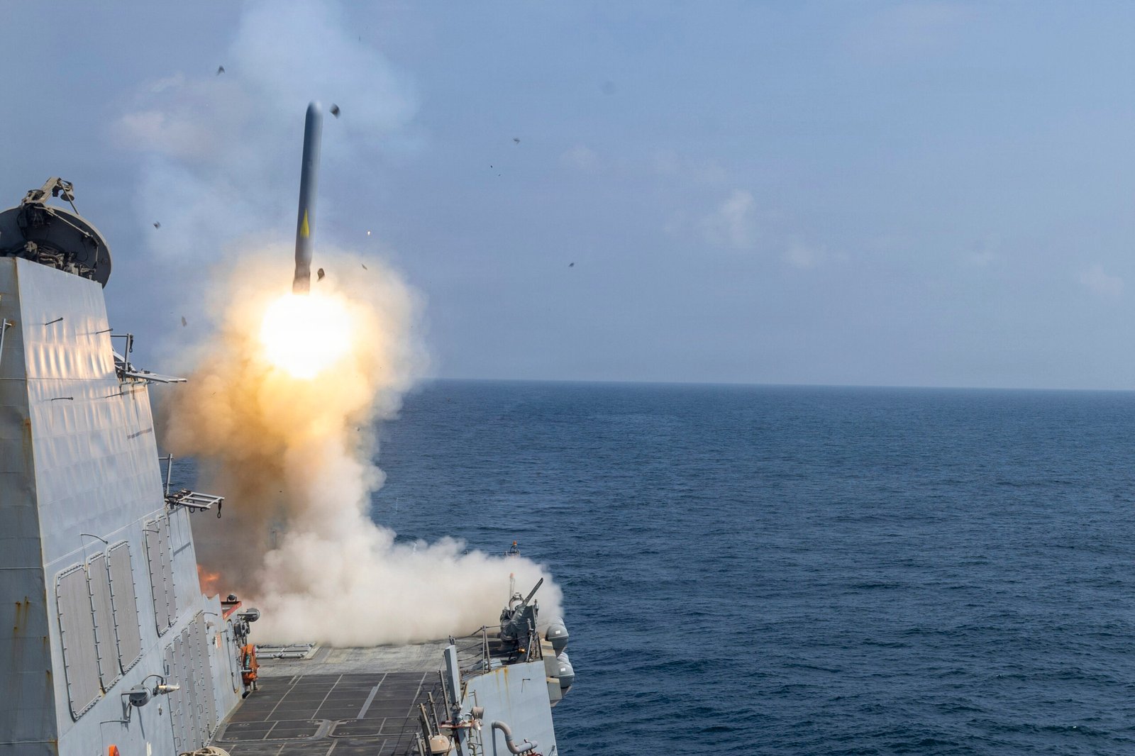 USS Delbert D. Black (DDG 119) Fires a Tomahawk Land Attack Missile