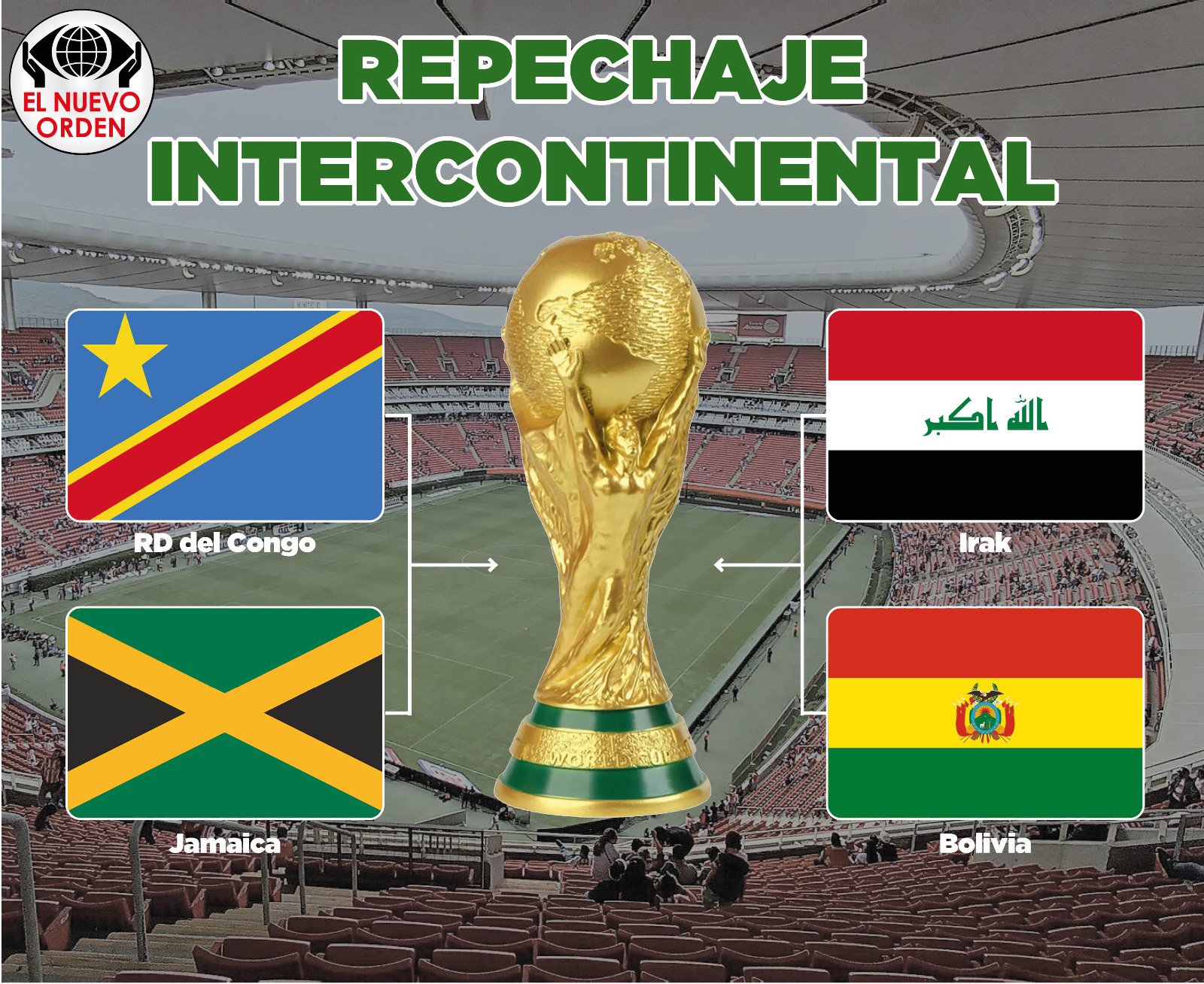 Cuatro selecciones en busca de dos lugares en el Mundial