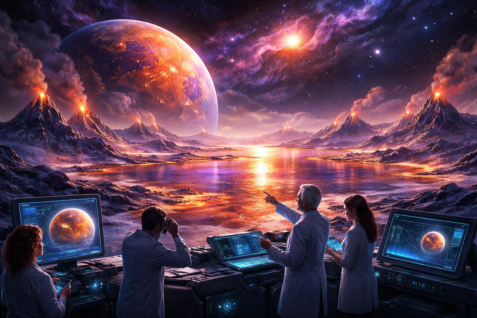 Observation of an alien landscape