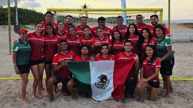 México gana bronce en handball de playa en el Caribe