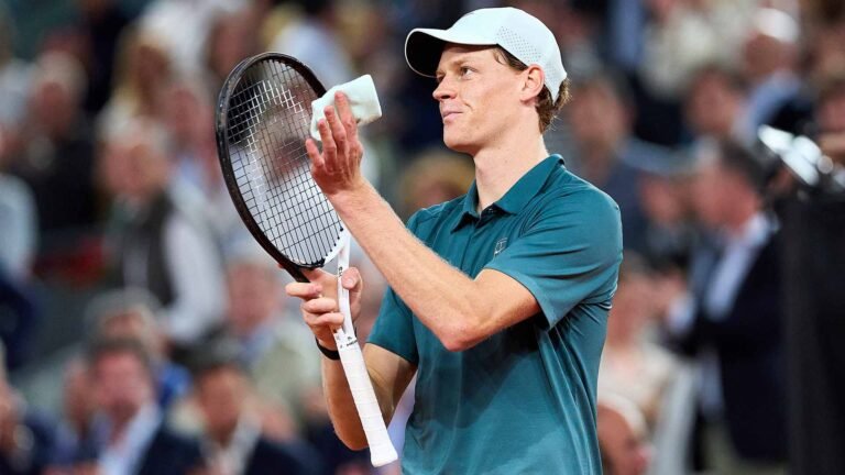 El italiano Sinner rompe histórica marca de Djokovic